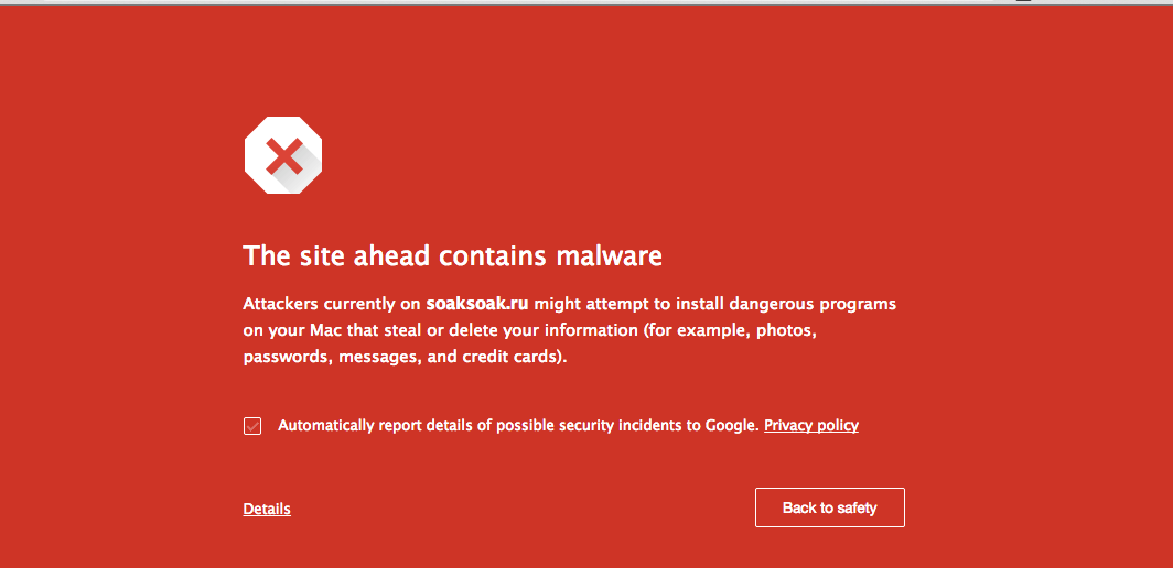 Ecommerce website with Malware